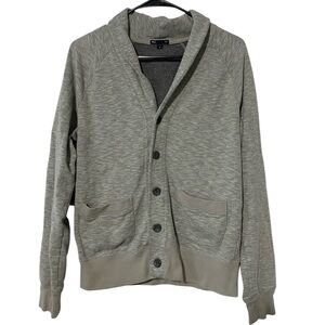 GAP Men’s Gray Shawl Button Up Cardigan